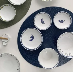 Blue Bird Set of 3, Canapé Dishes