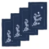Blue Chinoiserie Cocktail Napkins, Set of 4