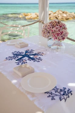 Blue Corallo Table Runner