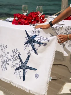 Blue Corallo Tablecloth