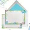 Blue Corals Stationery Cards, Personalized Set of 50