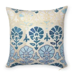 Blue Daisy Suzani Pillow