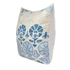 Blue Daisy Suzani Pillow