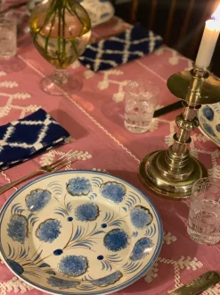 Blue Flower Dinner Plate