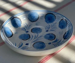 Blue Flower Serving Bowl