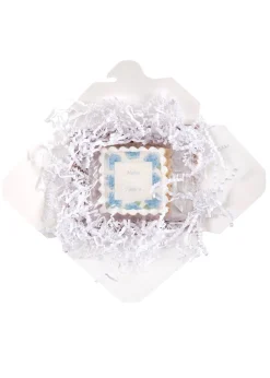 Blue Hydrangeas Name Plate Sugar Cookies, Set of 12