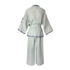 Blue Linen Set