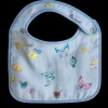 Blue Madame Butterfly Bib
