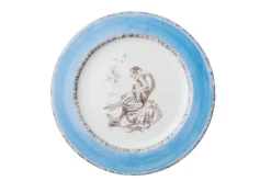 Blue Monkey Dessert Plates, Set of 6