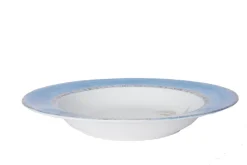 Blue Monkey Soup Plates, Set of 6