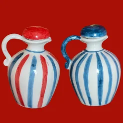 Blue Olive Oil and Vinegar Bottle, Set of 2