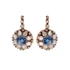 Blue Sapphire And Diamond Earrings