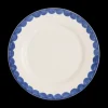 Blue Scallop Dinner Plate