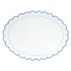 Blue Scalloped Placemat