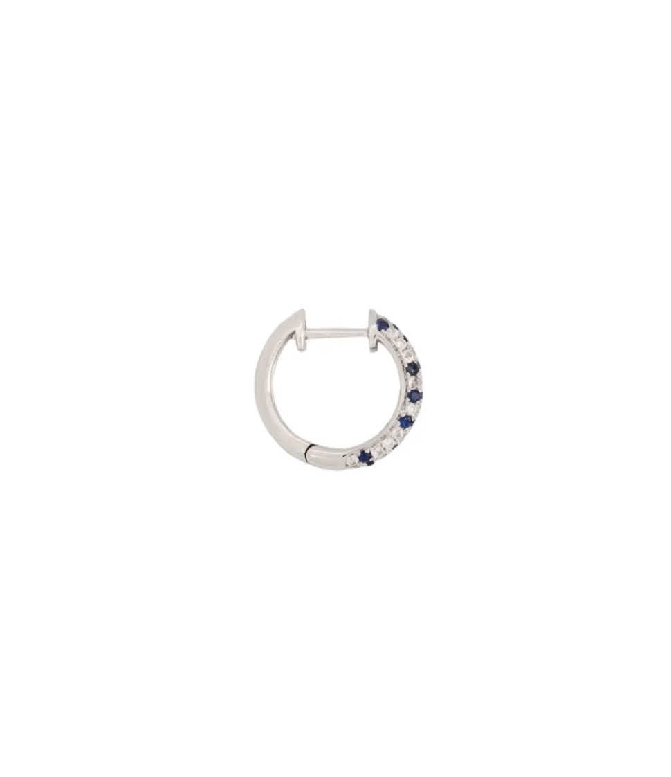 Blue Speckled Hoop Earrings