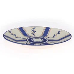 Blue Stripe Dessert Plate