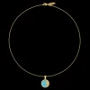 Blue Transparent Sun Necklace