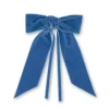 Blue Velvet Napkin Bows, Set of 4