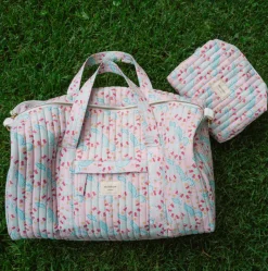 Bluebells Interior Coated Travel Pouch