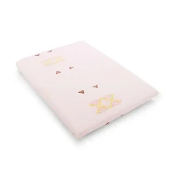 Blush Cactus Silk Fitted Crib Sheet Bedding