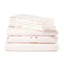 Blush Cactus Silk Sheet Set with Pillowcases