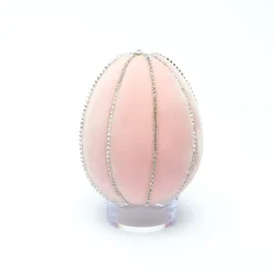 Blush Crystal Trimmed Egg