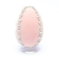 Blush Crystal Trimmed Egg