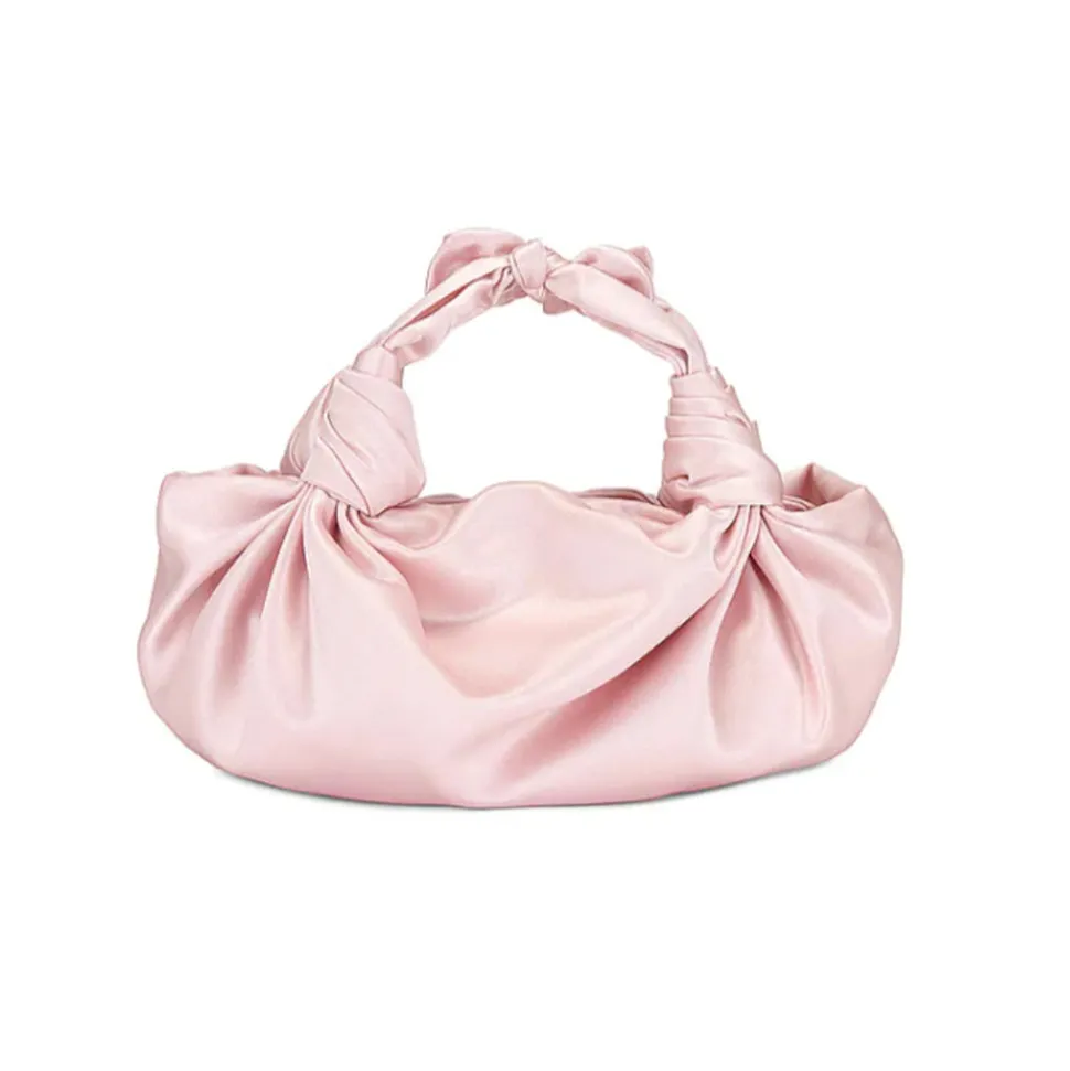 Blush NLA Silk Knot Bag