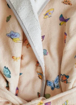 Blush Peach Madame Butterfly Bathrobe