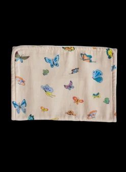 Blush Peach Madame Butterfly Burp Cloth