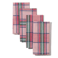 Blush Provence Plaid Napkins in Pink, Set of 4