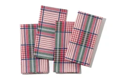 Blush Provence Plaid Napkins in Pink, Set of 4