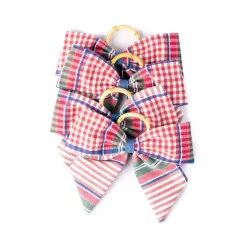 Blush Provence Plaid Napkin Rings in Pink, Set of 4