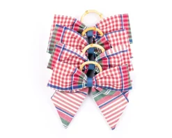 Blush Provence Plaid Napkin Rings in Pink, Set of 4