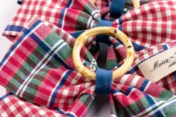 Blush Provence Plaid Napkin Rings in Pink, Set of 4