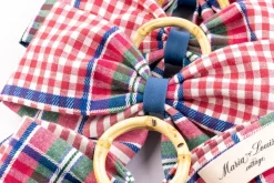 Blush Provence Plaid Napkin Rings in Pink, Set of 4