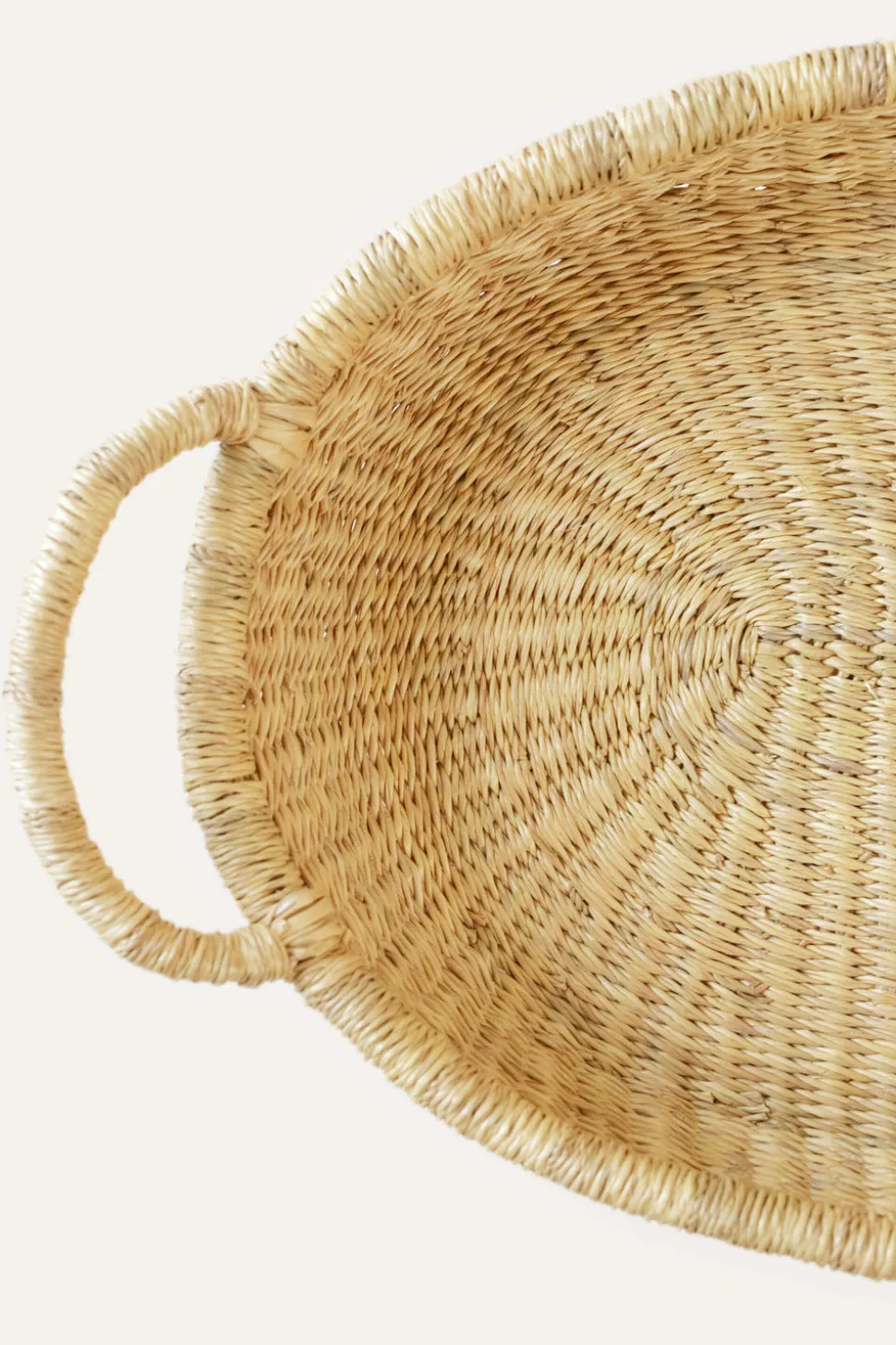 Bolga Double Handle Oval Tray