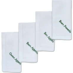 Bon Appétit Dinner Napkins, Set of 4