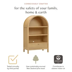 Bondi Assembled Bookcase in Honey