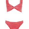Bonnie Bikini in Red/White Stripe