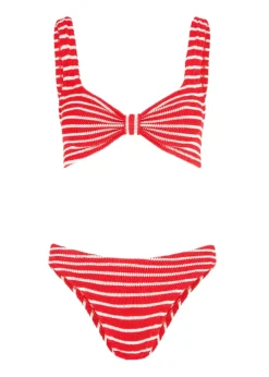 Bonnie Bikini in Red/White Stripe