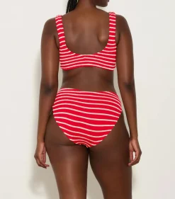 Bonnie Bikini in Red/White Stripe