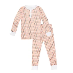 Boo! Halloween Two-Piece Kids Henley Pajamas