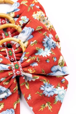 Bordeaux Belle Napkin Rings in Red, Set of 4