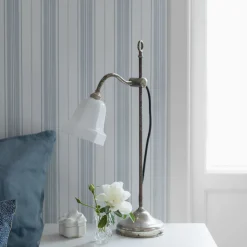 Boråstapeter Hamnskär Stripe Wallpaper in Blue