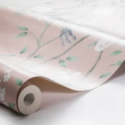 Boråstapeter Paradise Birds Wallpaper in Blush