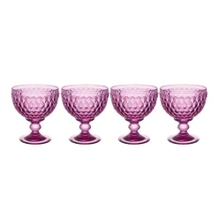 Boston Berry Champagne / Dessert Bowl in Berry, Set of 4