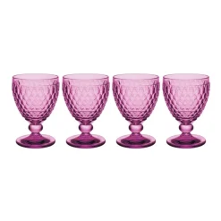 Boston Berry Water Goblet in Berry, Set of 4