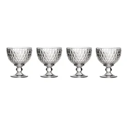 Boston Champagne / Dessert Bowl in Clear, Set of 4