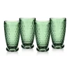 Boston Colored Highball / Tumbler in Green, Set of 4